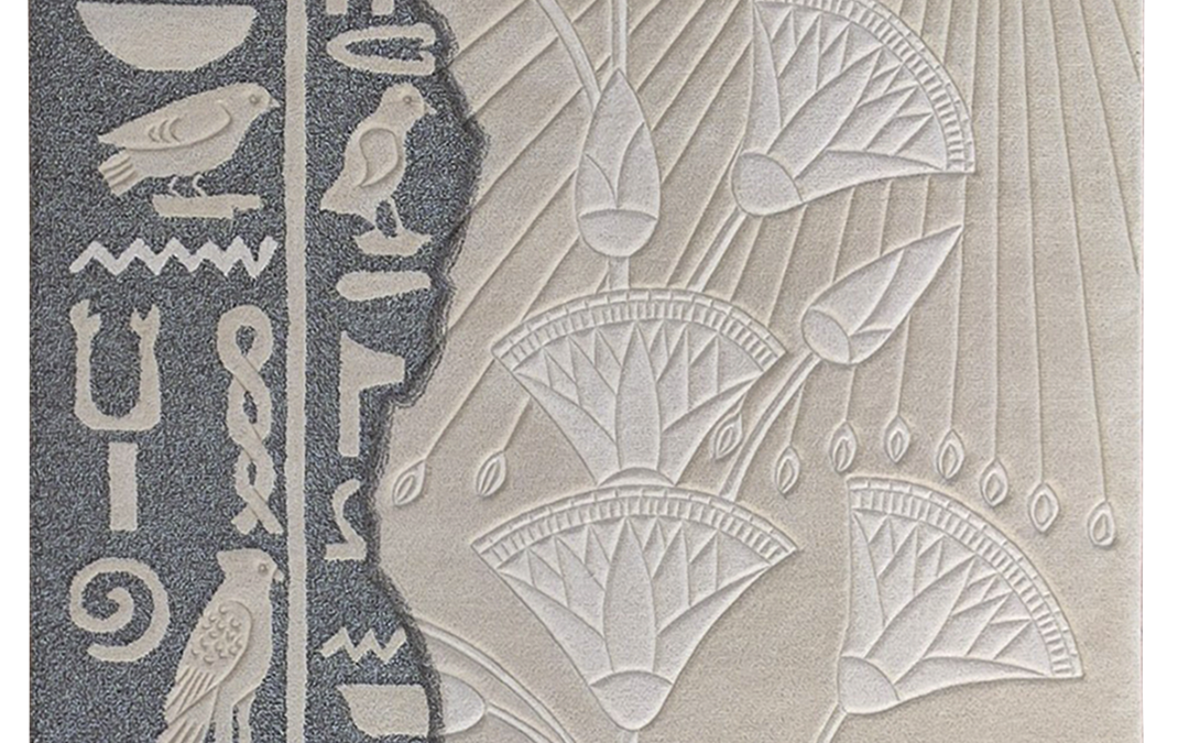 Dual-Texture Carpet in Ancient Egyptian Style