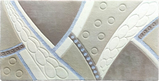 TWO TEXTURE BEDROOM RUG