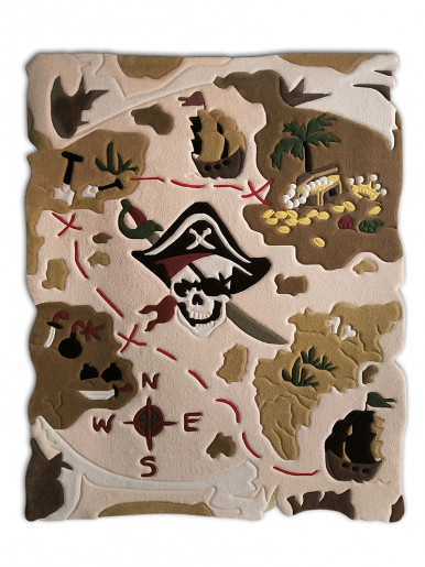 Pirate map carpet