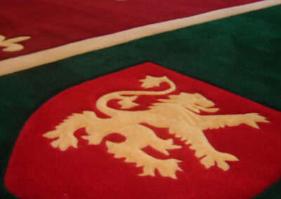Billiard room rug. Carpet studio for the production of custom carpets.