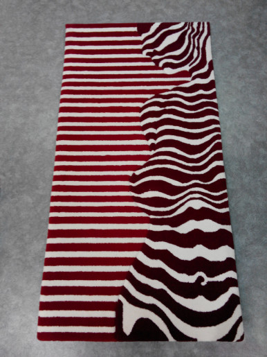 female silhouette rug