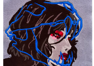Artistic youth rug — Girl with Character