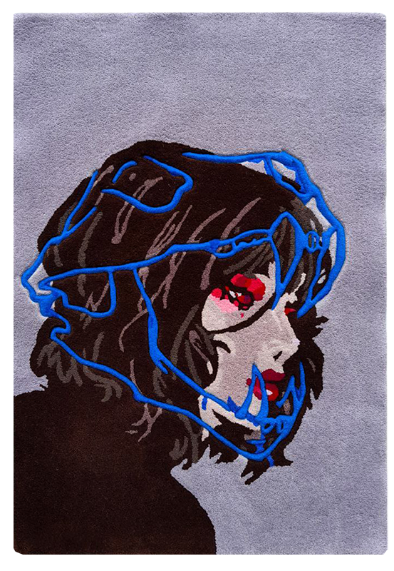 Artistic youth rug — Girl with Character