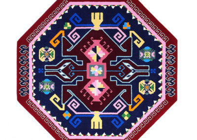 luxurious carpet chic boho style octagon