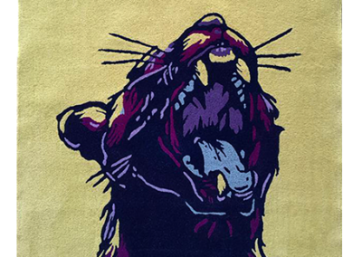Panther Bagheera rug. Carpet Studio bespoke rugs.