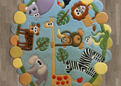 photo rug children zoo