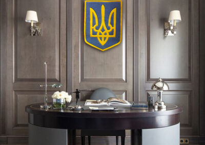 Ukraine coat of arms rug