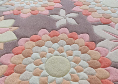 warm shades flowers carpet