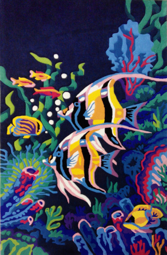 fish rug