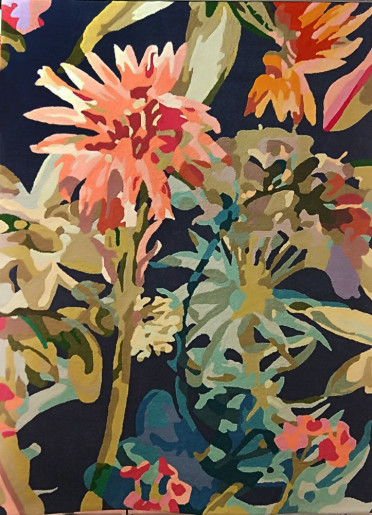 Floral abstraction rug. Nice design and top manufacturing.