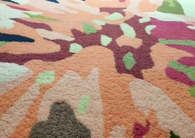 part rug floral abstraction