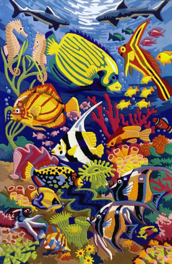 A unique handmade Underwater Kingdom – Custom Tufted Rug for Kids Room from Carpet Studio for kids, created using hand-tufting and precision sculpting. Custom-designed to transform any child's room into a vibrant marine world."