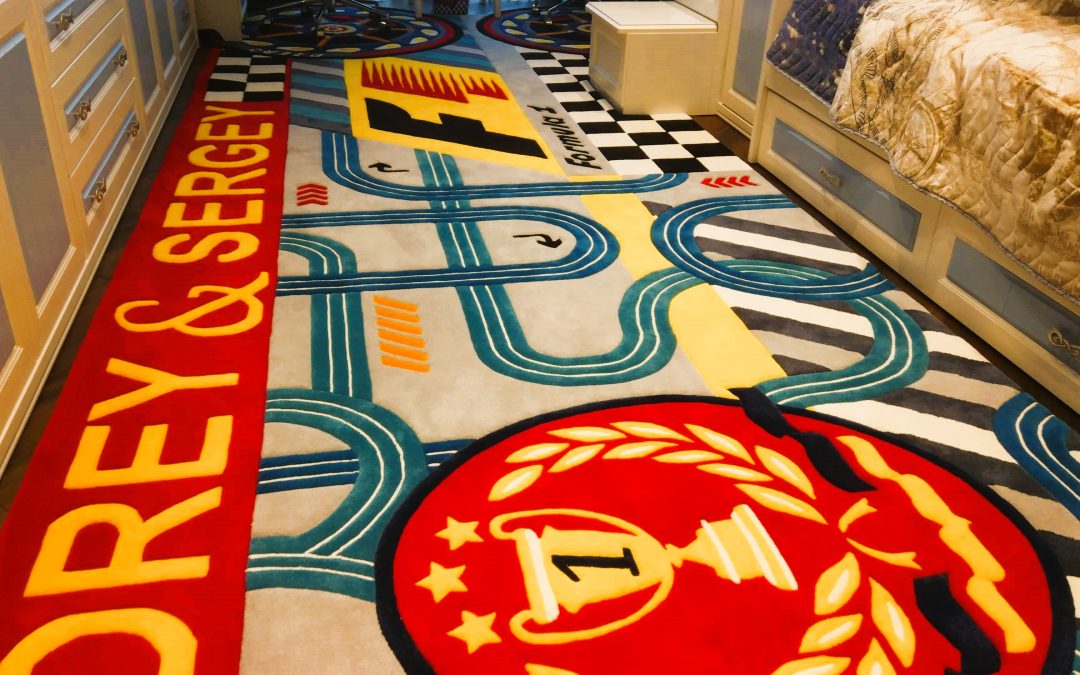 Children’s Road Rug – Custom Racing Themed Kids Carpet